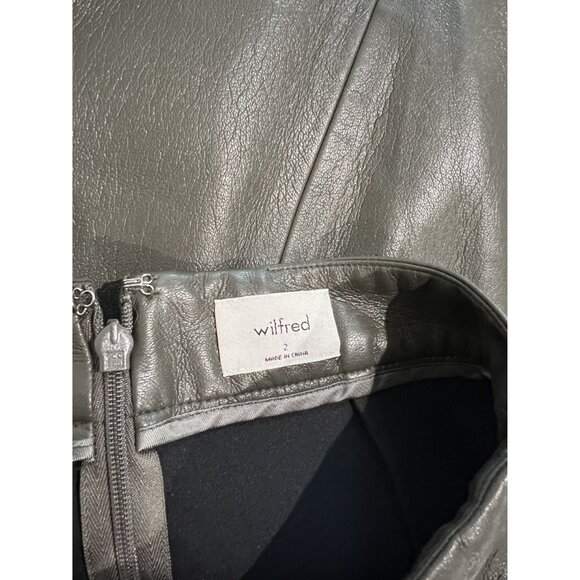 Aritzia Wilfred Patio Mini Skirt in Green - Picture 3 of 3